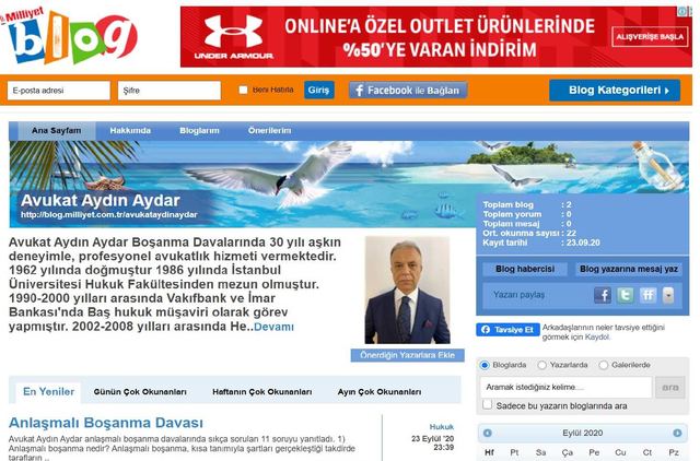 Milliyet Blog: Avukat Aydın Aydar'ın Milliyet Blog Köşesi
