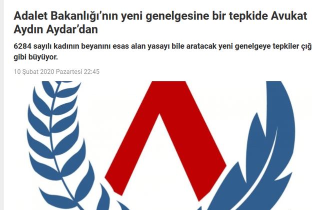 Yeni Kalem: Adalet Bakanlığı'nın Yeni Genelgesine Bir Tepki de Avukat Aydın Aydar'dan